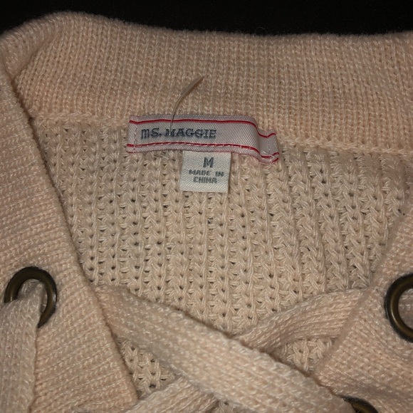 Women’s medium crop knitted sweater - Picture 3 of 3